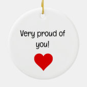 Studentenpilot First Solo Flugzeug Custom XMAS Keramik Ornament (Hinten)