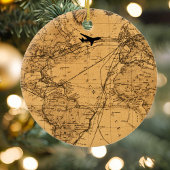 Studentenpilot First Solo Flugzeug Custom XMAS Keramik Ornament