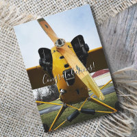 Studentenpilot First Solo Flugzeug Funny Glückwuns