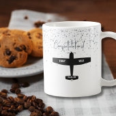 Studentenpilot First Solo Flugzeug Herzlichen Glüc Kaffeetasse