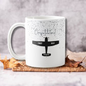 Studentenpilot First Solo Flugzeug Herzlichen Glüc Kaffeetasse