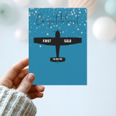 Studentenpilot First Solo Flugzeug Herzlichen Glüc Postkarte
