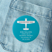 Studentenpilot First Solo Flugzeug mit sonniger Ku Button