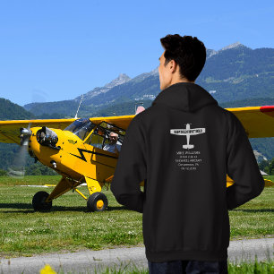 Studentenpilot First Solo Flugzeug mit sonniger Ku Hoodie