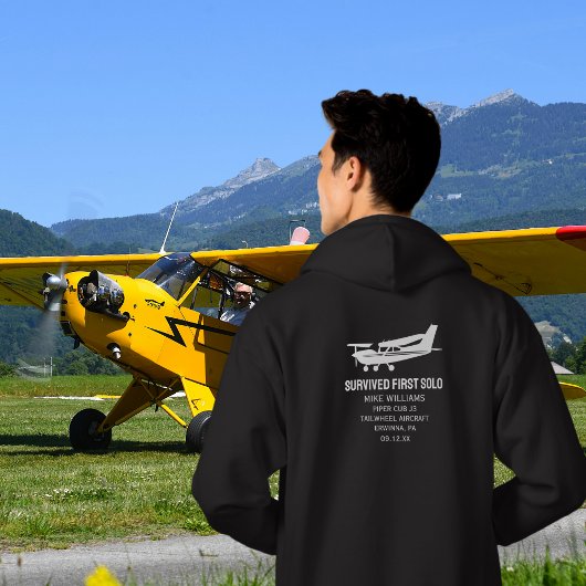Studentenpilot Solo Cessna Flugzeug Funny Hoodie