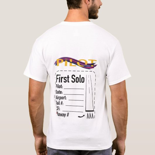 Studentenpilot Solo-Shirt T-Shirt (Rückseite)