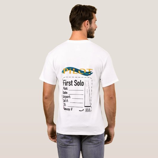 Studentenpilot Solo-Shirt T-Shirt (Schwarz voll)