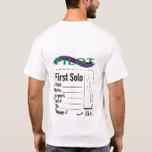 Studentenpilot Solo-Shirt T-Shirt (Rückseite)