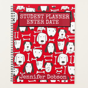 Studentenplaner mit bunten Cartoons Planer