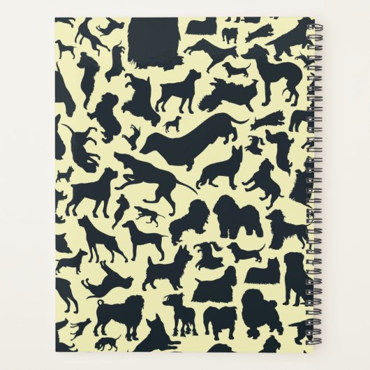 Studentenplaner mit Hundeschlittenhintergrund Planer (Rückseite)