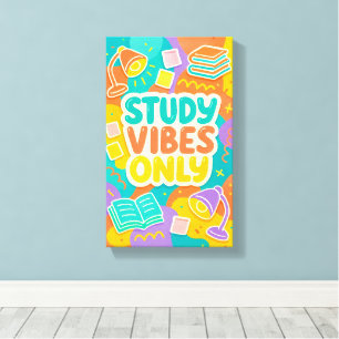 Studentenstudie Leinwand - Dorm Decor von hinten i
