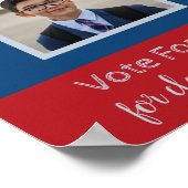 Studentenwahlkampagne mit Foto-Plakat Poster (Ecke)