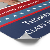 Studentenwahlkampf mit Foto lustig Poster (Ecke)