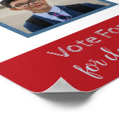 Studentenwahlkampf mit Foto Poster (Ecke)