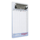 Studentenzuweisungen & -prüfungen mini klemmbrett (Schrägansicht)