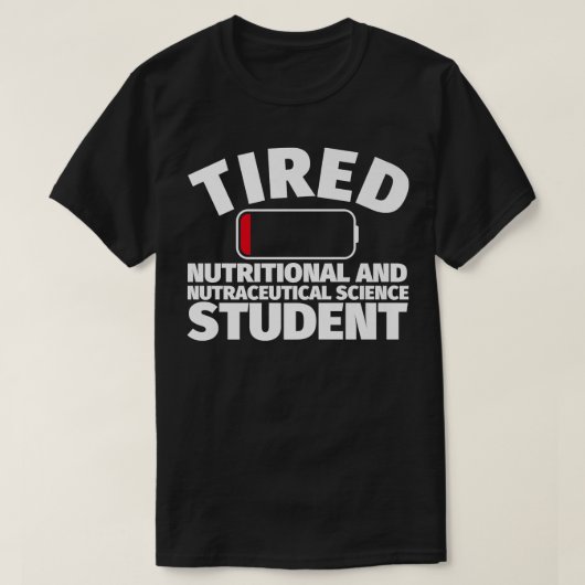 StudentIn für Ernährung und Ernährungswissenschaft T-Shirt (Design vorne)