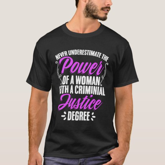 Studentin für Strafjustiz Gr T-Shirt (Vorderseite)