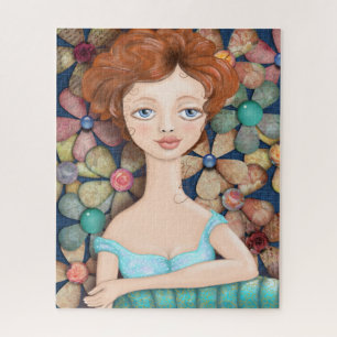 Studentinnen   Blume auf Papier Puzzle