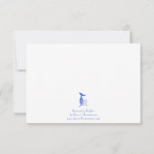 Studentinnenverbindung für Wasserfarben Dankeskarte (Rückseite)