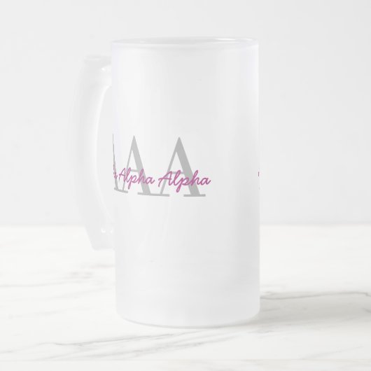 Studentinnenverbindung-Gewohnheits-Tasse Mattglas Bierglas (Vorderseite Links)