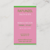 Studentinnenverbindung Girls Business Card Visitenkarte (Rückseite)