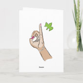 Studentinnenverbindung-Leben-Gruß-Karte Karte (Rückseite)