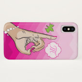 Studentinnenverbindung Leben rosa und grün Case-Mate iPhone Hülle (Rückseite (Horizontal))