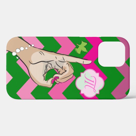 Studentinnenverbindung Leben rosa und grün Case-Mate iPhone Hülle (Rückseite (Horizontal))