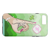 Studentinnenverbindung-Lebenrosa und -GRÜN Case-Mate iPhone Hülle (Rückseite (Horizontal))