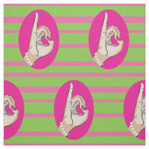 Studentinnenverbindung Lebensrosa und grünes Gewe Stoff