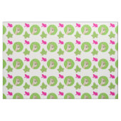 Studentinnenverbindung Lebensrosa und grünes Geweb Stoff (Fat Quarter (45,7 x 55,9 cm))