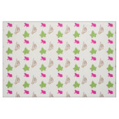 Studentinnenverbindung Lebensrosa und grünes Geweb Stoff (Fat Quarter (45,7 x 55,9 cm))