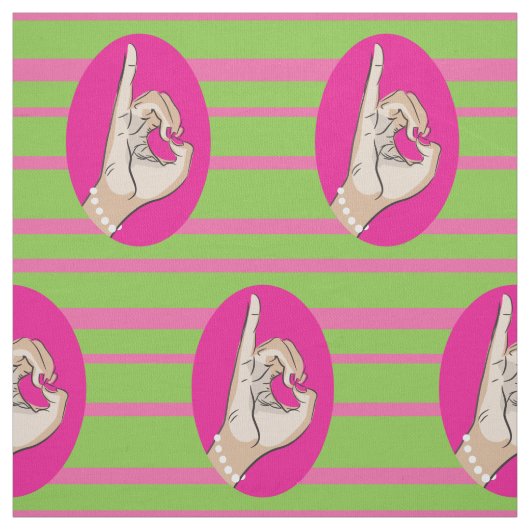 Studentinnenverbindung Lebensrosa und grünes Geweb Stoff (Muster)