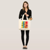 Studentinnenverbindung-Prinzessin Jumbo Stoffbeutel (Vorderseite (Model))
