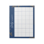 Studentischer Studienplan Notizblock (Rotiert)