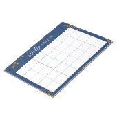 Studentischer Studienplan Notizblock (angewinkelt)