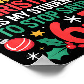 Students Saying 67 Meme Six Seven Funny Christmas Poster (Ecke)