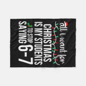 Students Saying 67 Six Seven Funny Meme Teacher Ch Fleecedecke (Vorderseite (Horizontal))