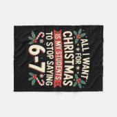 Students Saying 6-7 67 Six Seven Funny Teacher Chr Fleecedecke (Vorderseite (Horizontal))