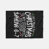 Students Saying 6-7 67 Six Seven Funny Teacher Chr Fleecedecke (Vorderseite (Horizontal))