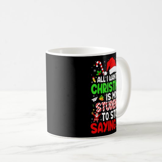 Students Saying 6-7 67 Six Seven Funny Teacher Chr Kaffeetasse (VorderseiteRechts)