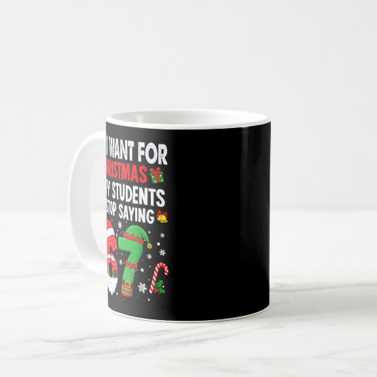 Students Saying 6 7 67 Six Seven Funny Teacher Chr Kaffeetasse (Vorderseite Links)