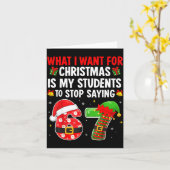 Students Saying 6-7 67 Six Seven Funny Teacher Chr Karte (Gelbe Blume)