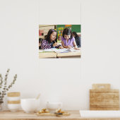 Students working together in classroom poster (Küche)