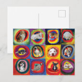 Studie bei Hunden Postkarte (Vorne/Hinten)