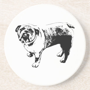 Studie, Bulldog Grin Getränkeuntersetzer