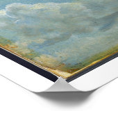 Studie Cumulus Clouds, 1822 (Öl auf Papier gelegt Poster (Ecke)