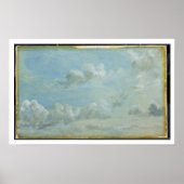 Studie Cumulus Clouds, 1822 (Öl auf Papier gelegt Poster (Vorne)