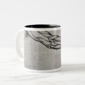 Studie der Arme Zweifarbige Tasse (Vorderseite Links)
