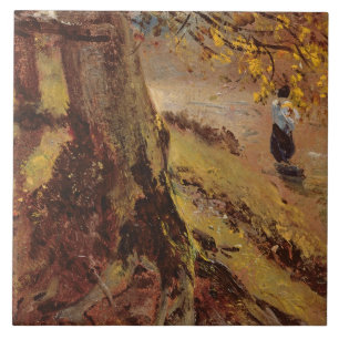 Studie der Baumstämme Fliese